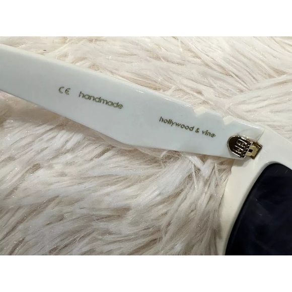 Pared Women's Hollywood & Vine White Women's Sunglasses Authentic Cat Eye - Picture 5 of 12